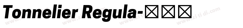 Tonnelier Regula字体转换
